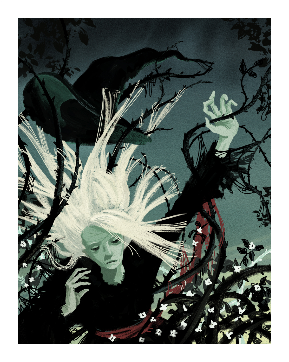 The Witch in the Hedge 10x8 Gilcee Print